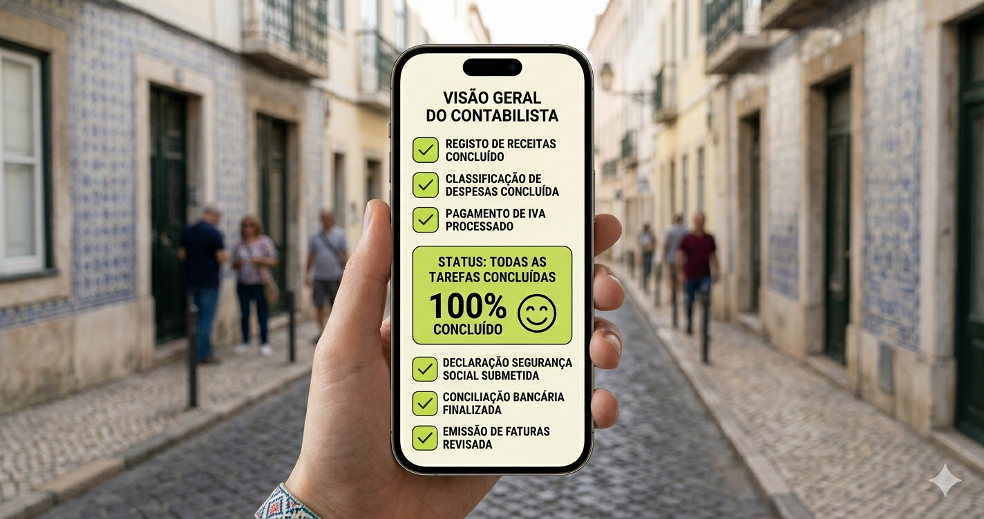 Toda a tua contabilidade numa app no telemóvel